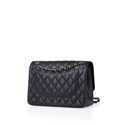 Chanel Classic Flap Caviar Black Shoulder Bag Style 131