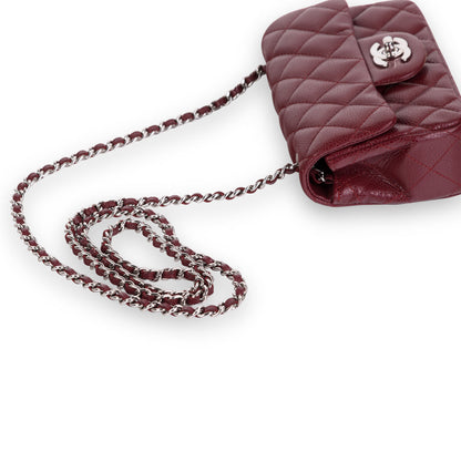 Chanel Classic Flap Caviar Silver Shoulder Bag Caviar