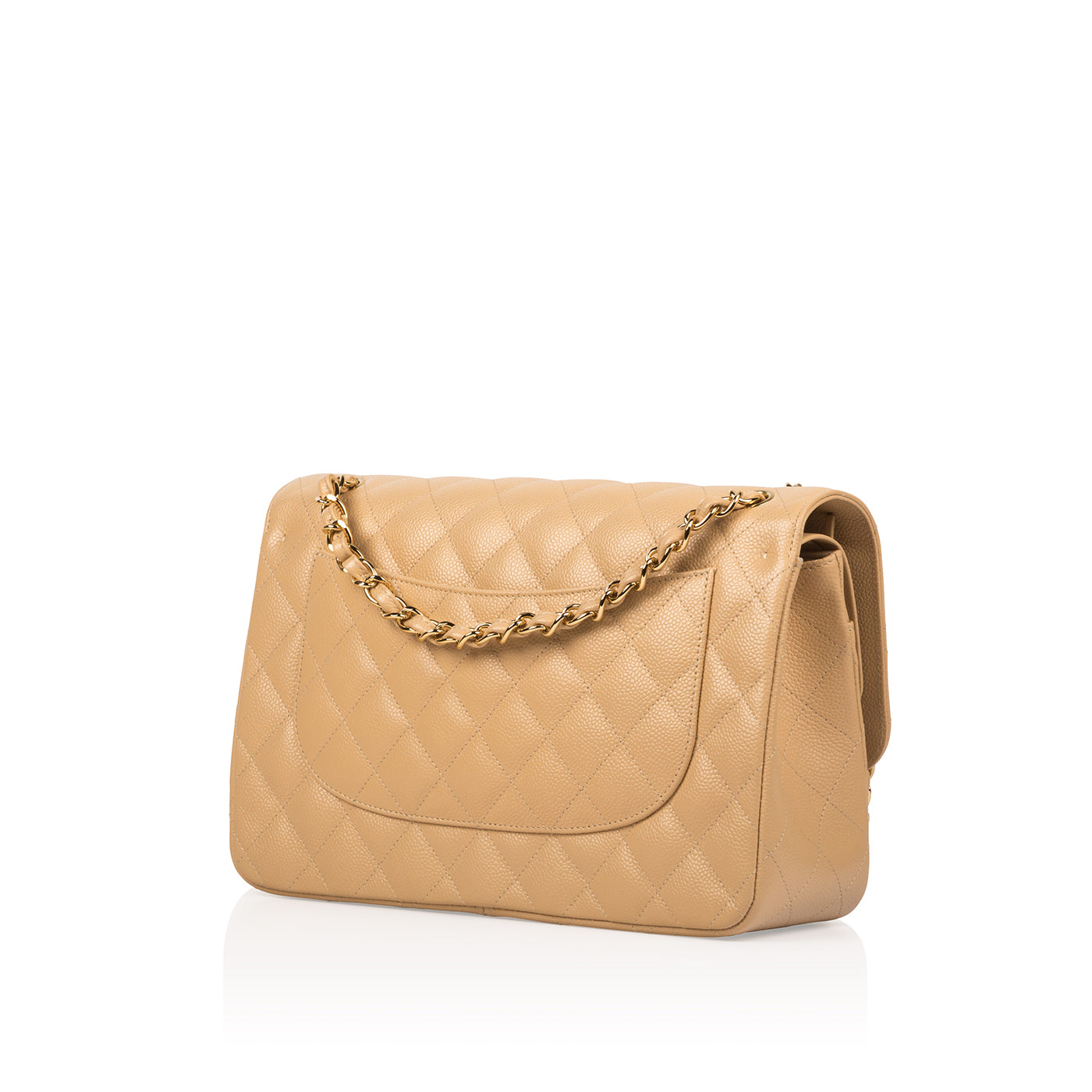 Chanel Classic Flap Caviar Gold Shoulder Bag Style 37