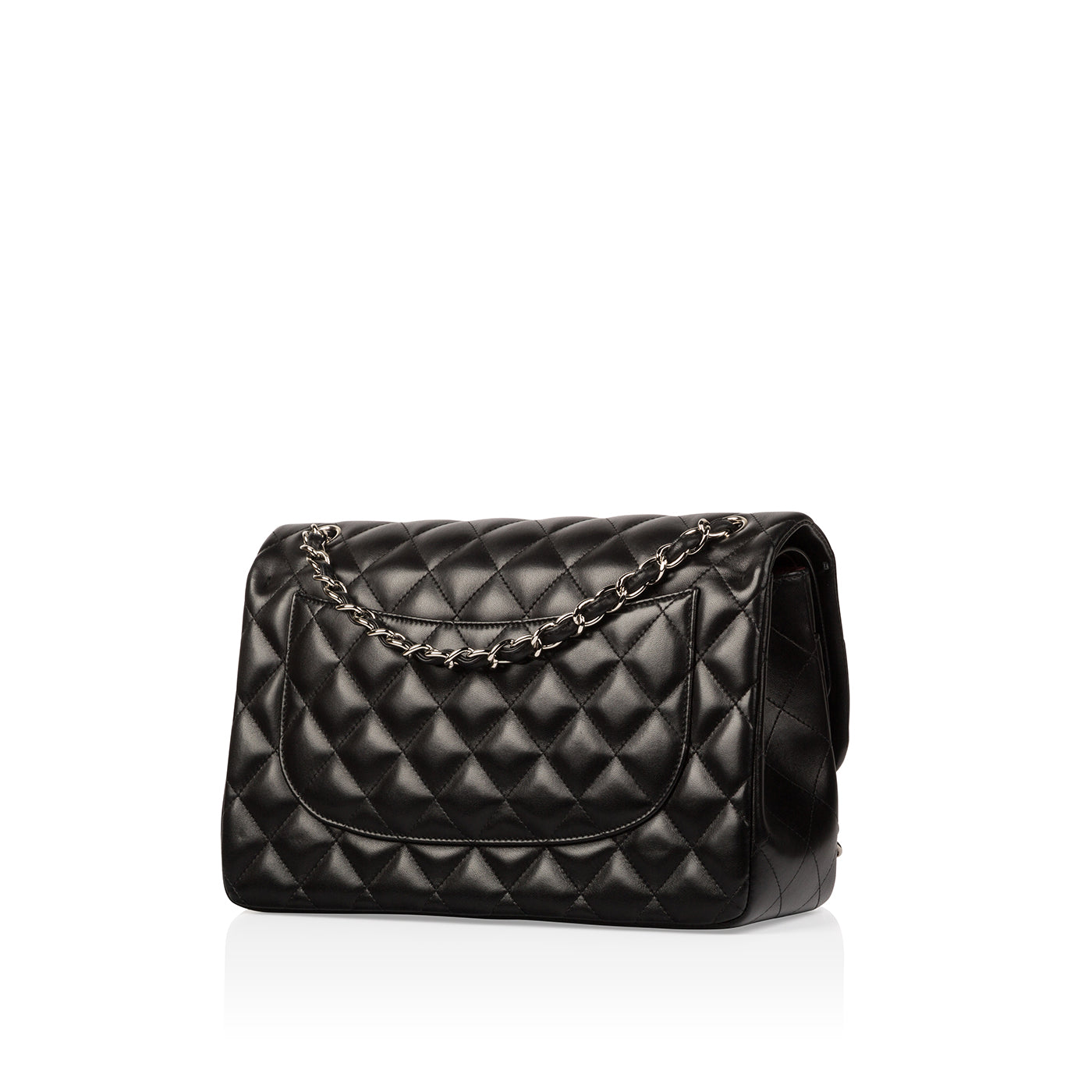 Chanel Classic Flap Lambskin Black Shoulder Bag Style 270