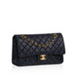 Chanel Classic Flap Lambskin Black Shoulder Bag Style 273