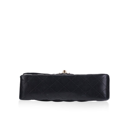 Chanel Classic Flap Lambskin Black Shoulder Bag Style 274