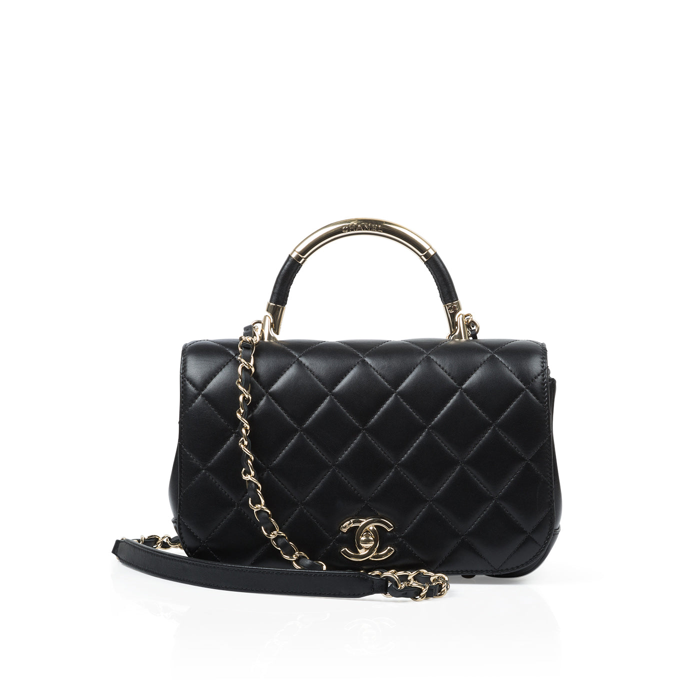 Chanel Timeless Lambskin Black Shoulder Bag Style 2