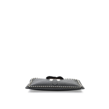 Fendi Luxury Leather Red Clutch Style 5
