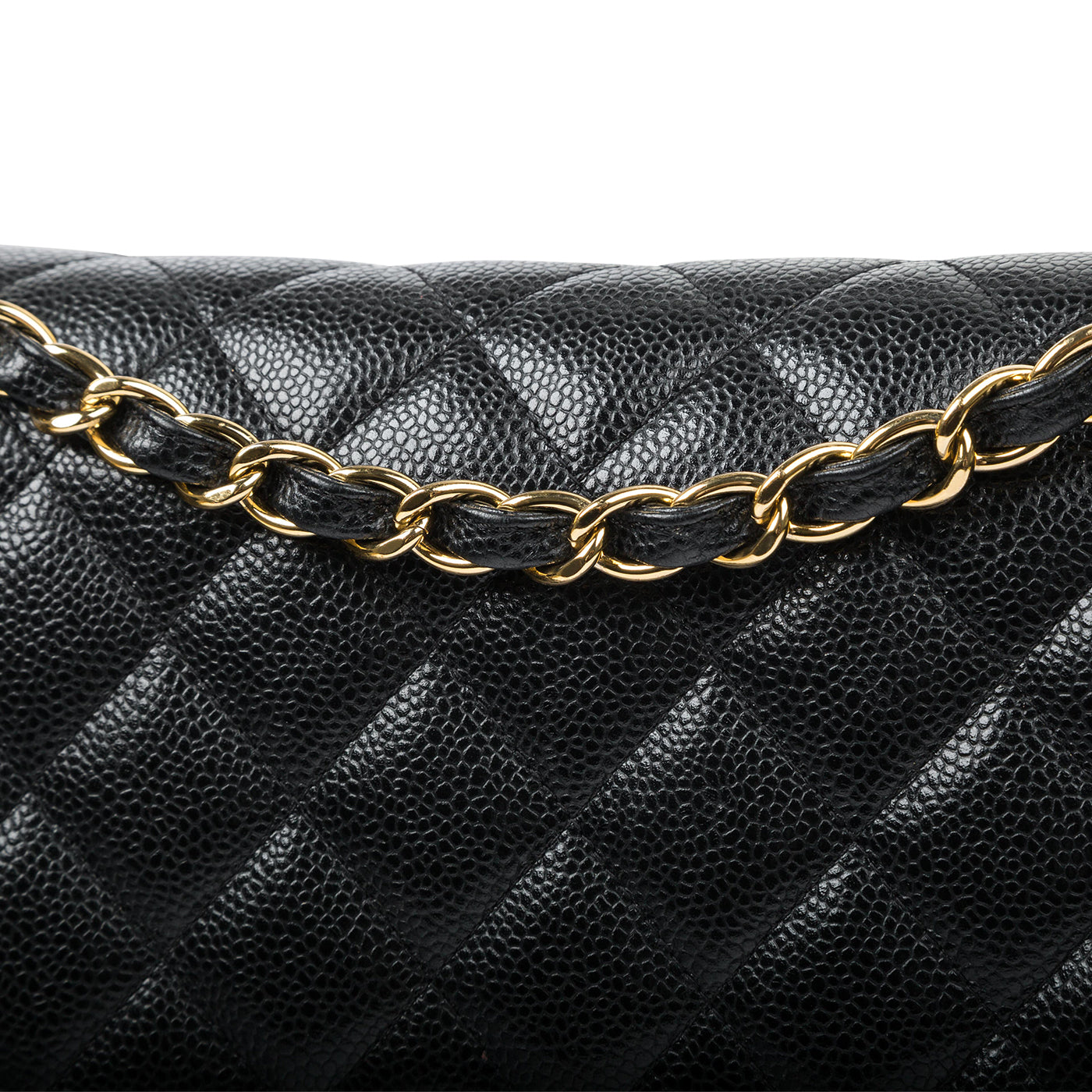 Chanel Classic Flap Caviar Black Shoulder Bag Style 128