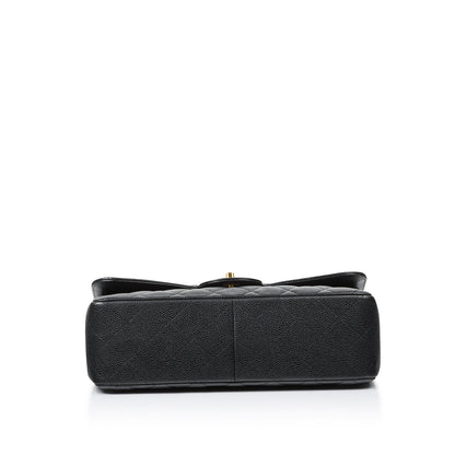 Chanel Classic Flap Caviar Black Shoulder Bag Style 128