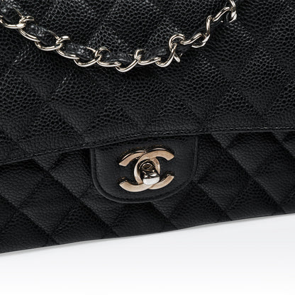 Chanel Classic Flap Caviar Black Shoulder Bag Style 129