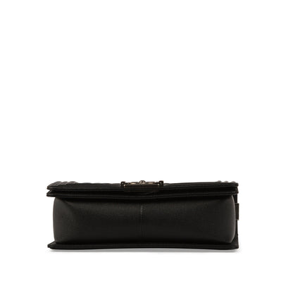 Chanel Boy Bag Caviar Black Shoulder Bag Style 16