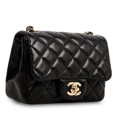 Chanel Classic Flap Lambskin Black Shoulder Bag Style 240
