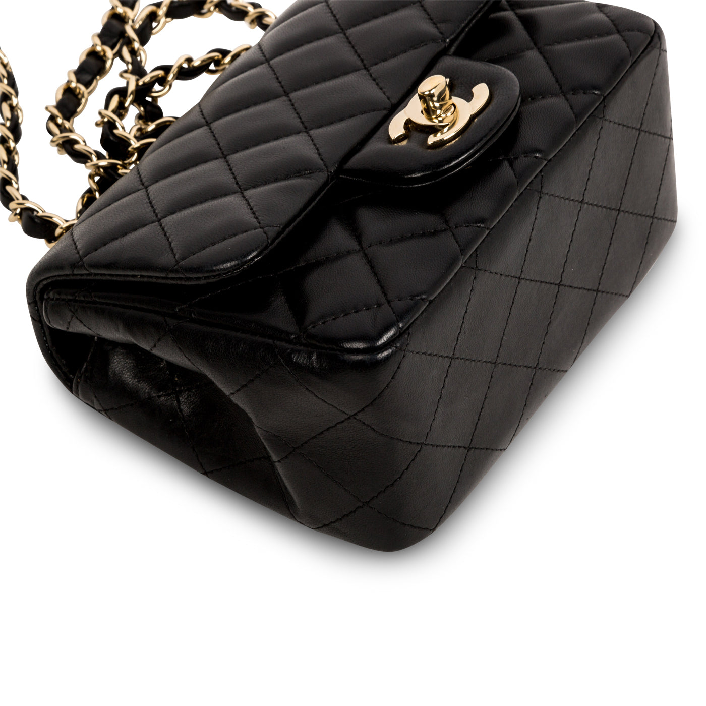 Chanel Classic Flap Lambskin Black Shoulder Bag Style 240