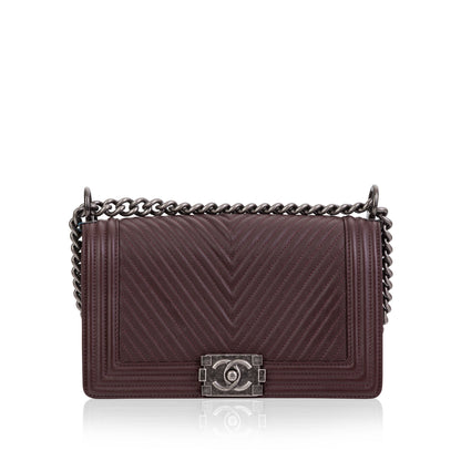 Chanel Boy Bag Leather Black Shoulder Bag Style 3