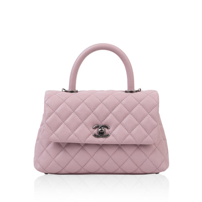 Chanel Coco Handle Caviar Pink Shoulder Bag