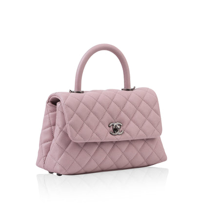 Chanel Coco Handle Caviar Pink Shoulder Bag