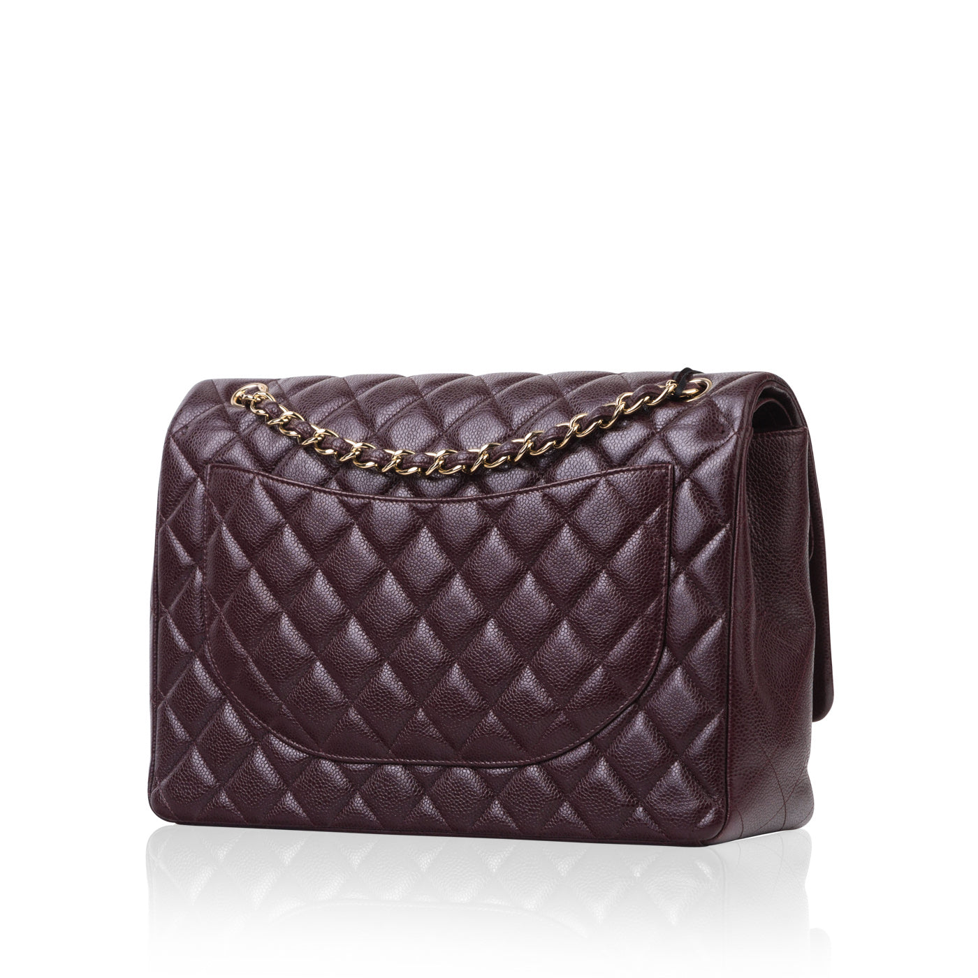 Chanel Classic Flap Caviar Gold Shoulder Bag Style 38
