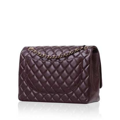 Chanel Classic Flap Caviar Gold Shoulder Bag Style 38
