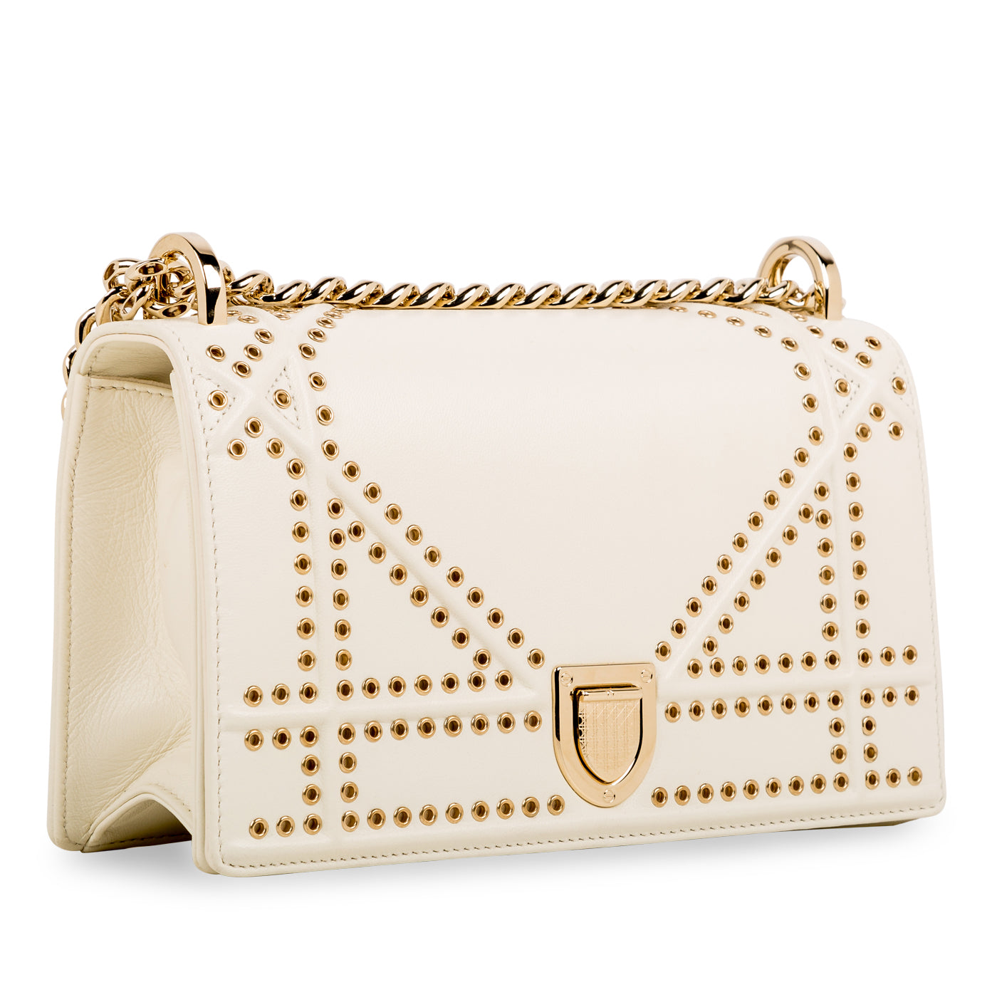 Dior Chain Leather Tote Bag