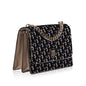 Dior Nylon Monogram Chain Canvas Tote Bag