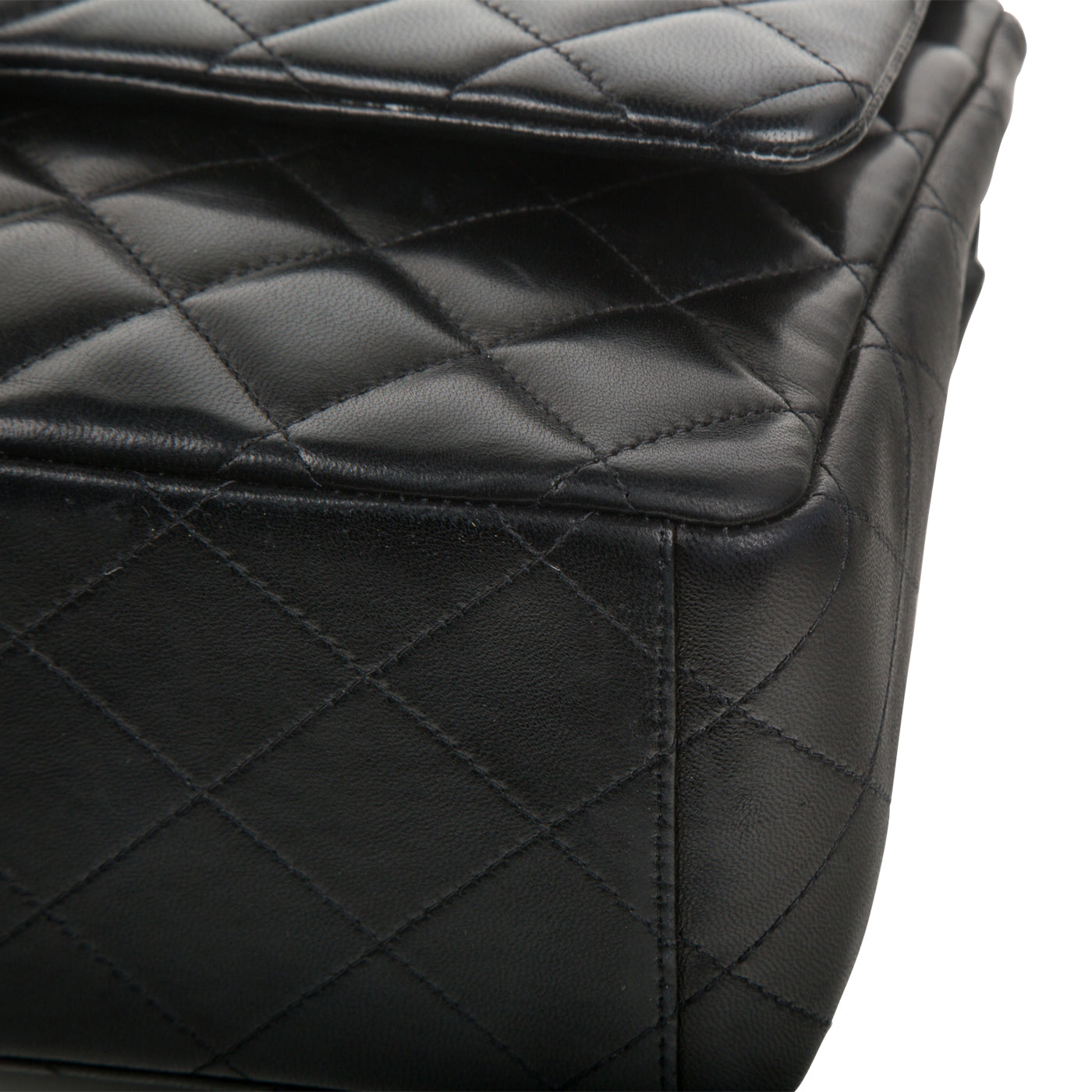 Chanel Classic Flap Lambskin Black Shoulder Bag Style 81