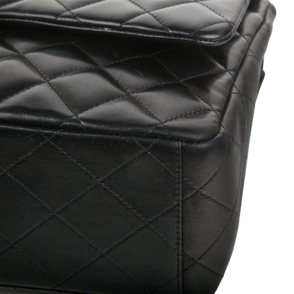 Chanel Classic Flap Lambskin Black Shoulder Bag Style 81