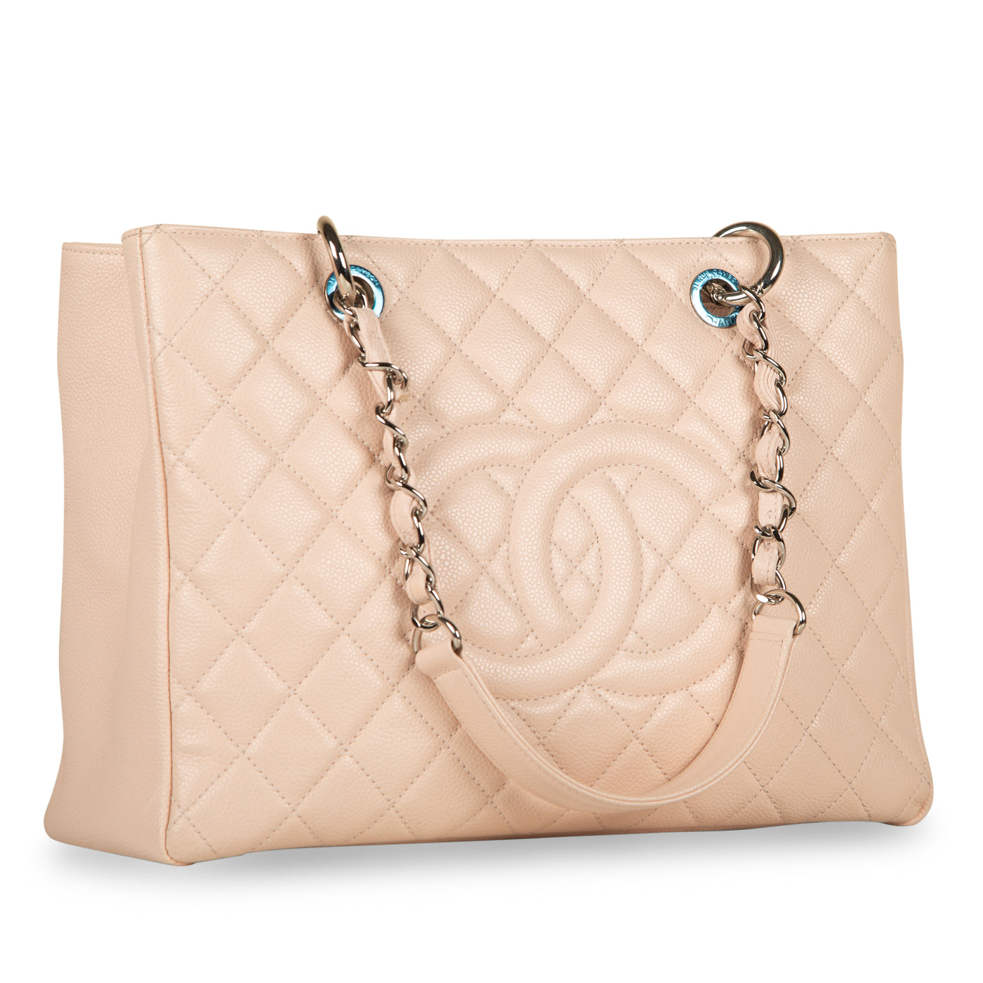 Chanel Timeless Caviar Silver Tote Bag Style 6