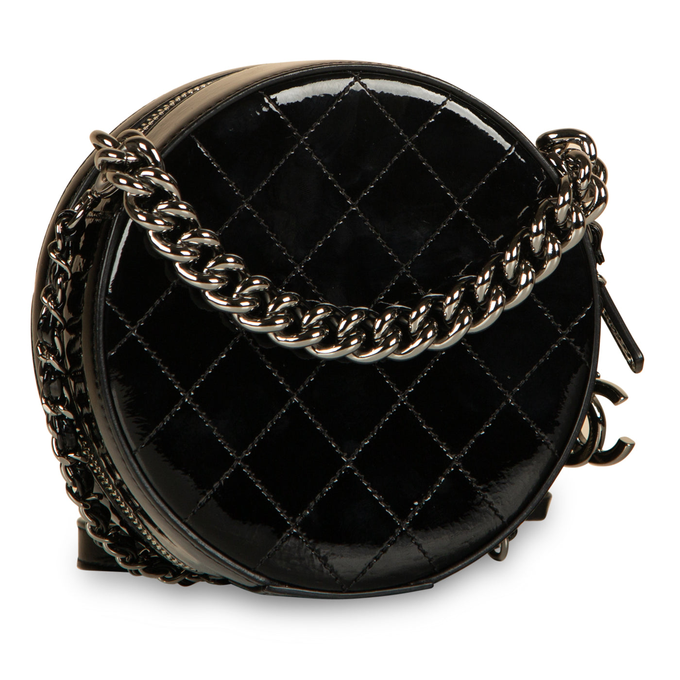 Chanel Round As Earth Bag - Patent