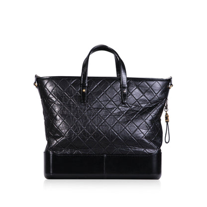 Chanel Gabrielle Calfskin Black Shoulder Bag Style 3