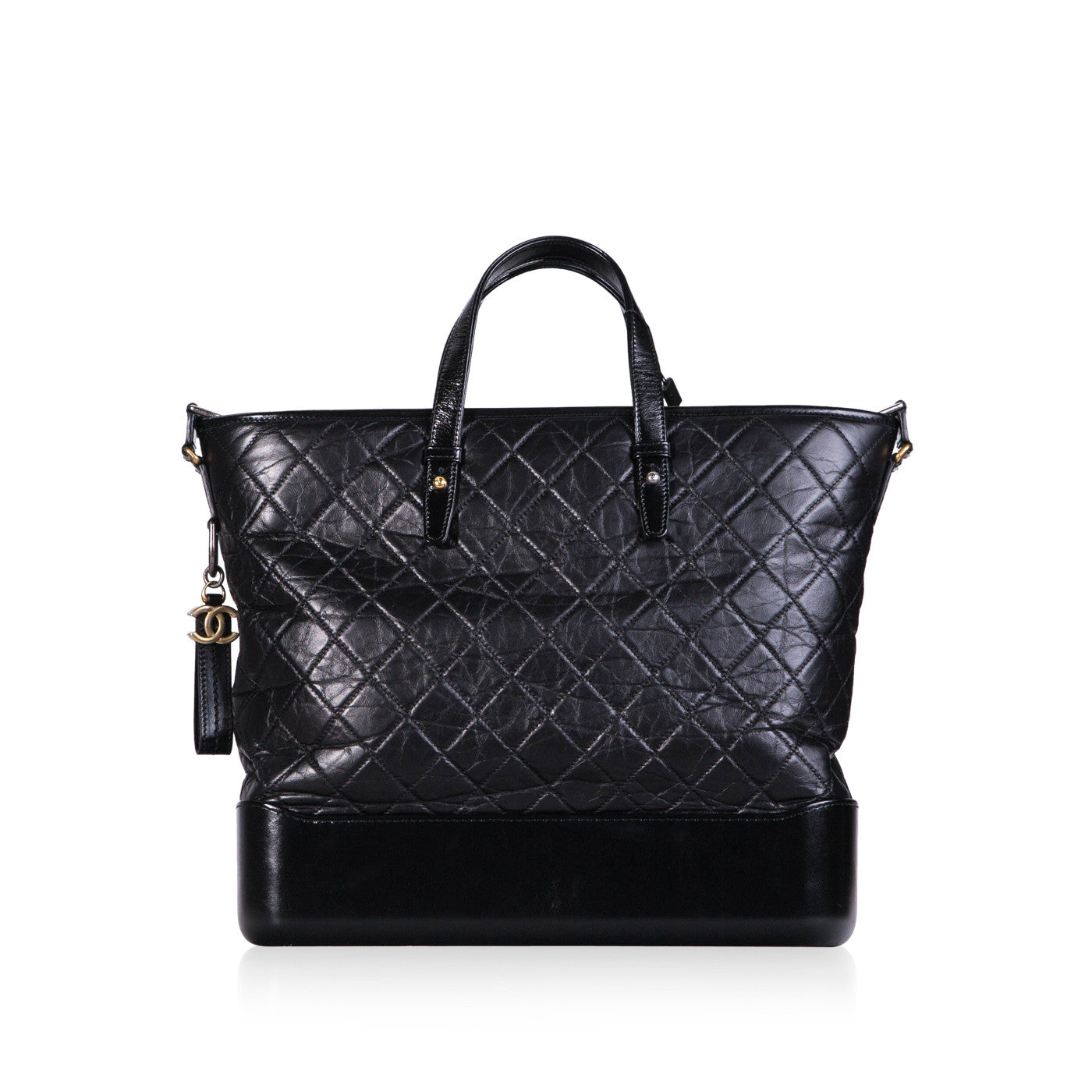 Chanel Gabrielle Calfskin Black Shoulder Bag Style 3