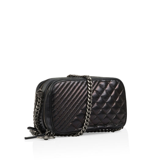 Chanel Boy Bag Lambskin Black Shoulder Bag Style 59