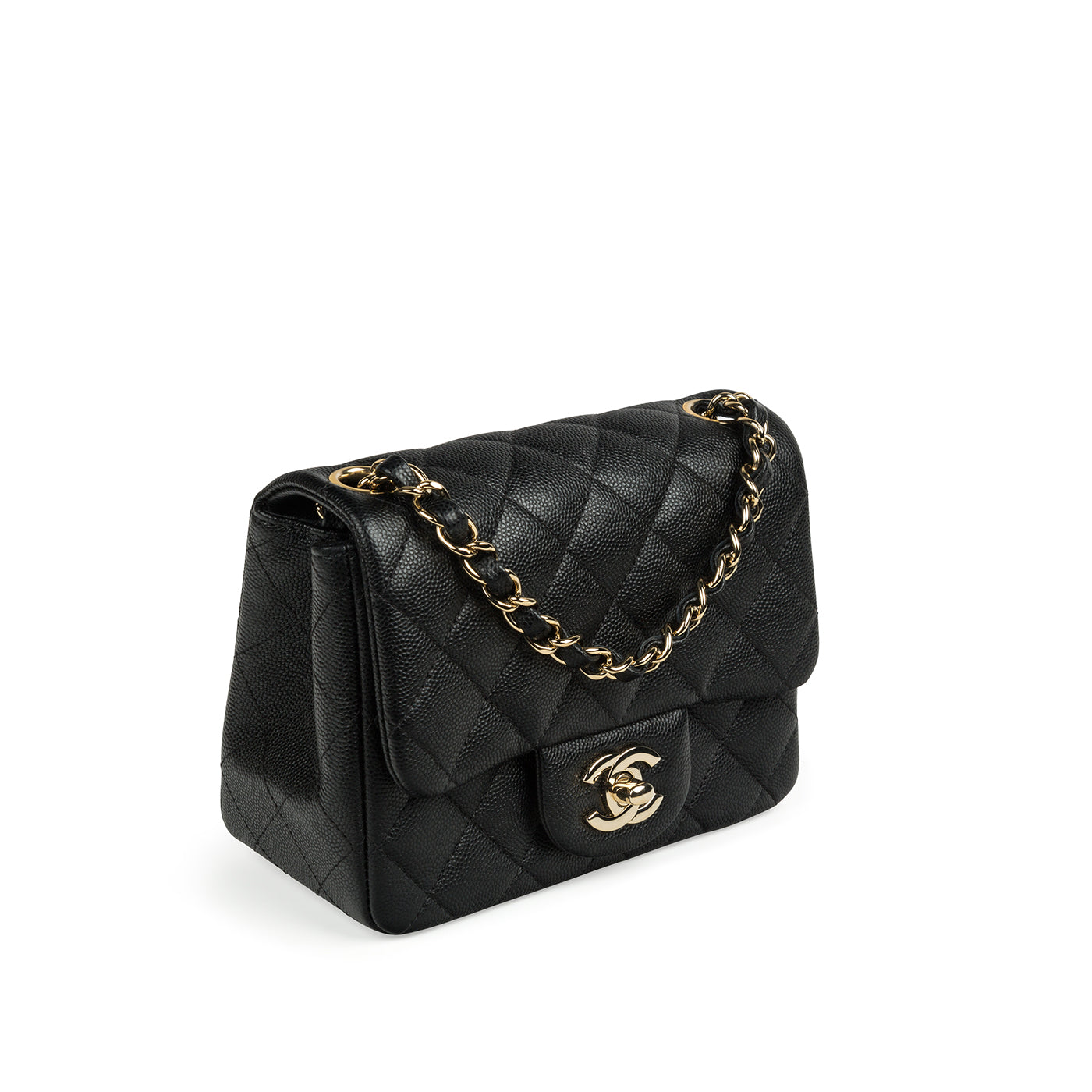 Chanel Classic Flap Caviar Black Shoulder Bag Style 100