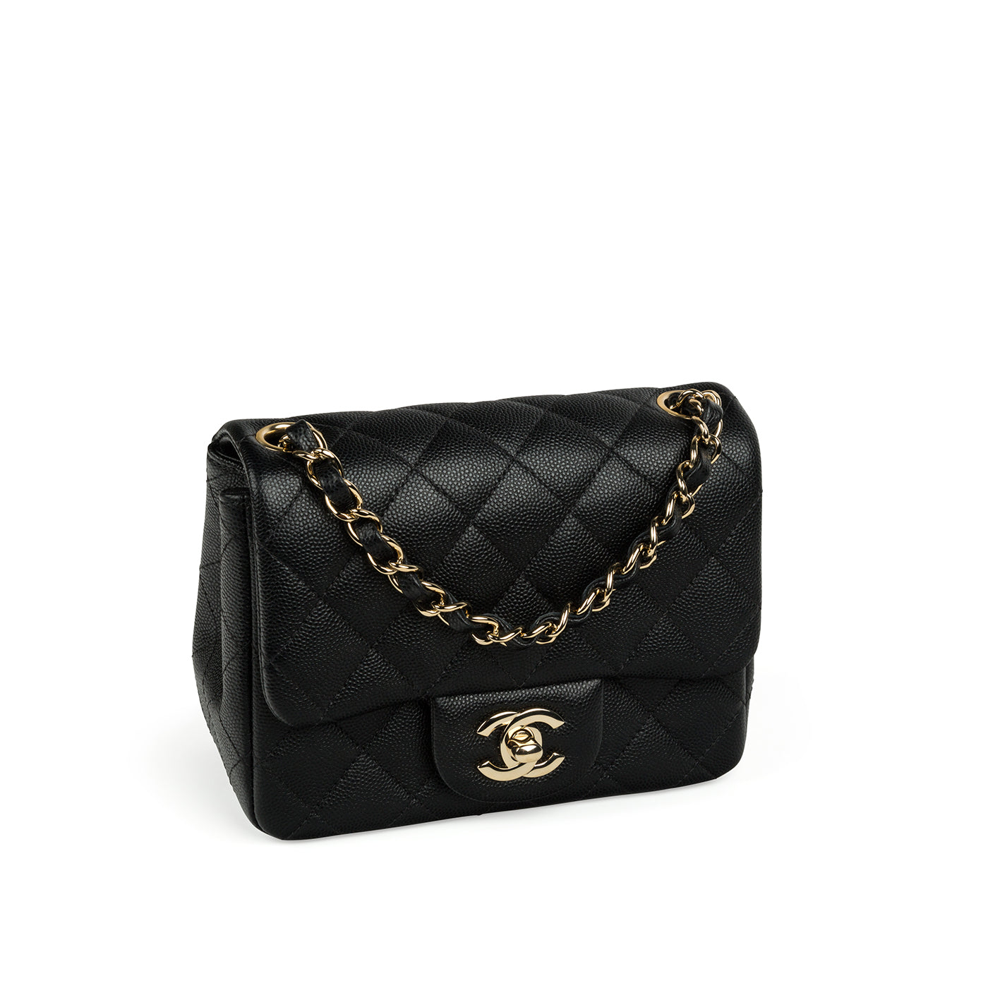 Chanel Classic Flap Caviar Black Shoulder Bag Style 100