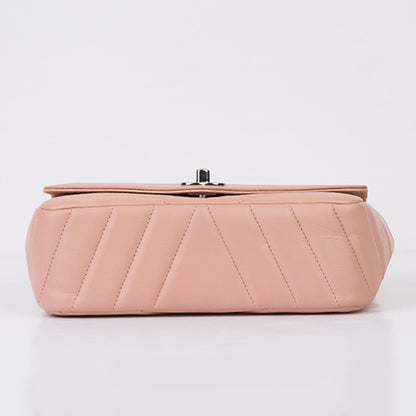 Chanel Classic Flap Leather Silver Shoulder Bag Style 3