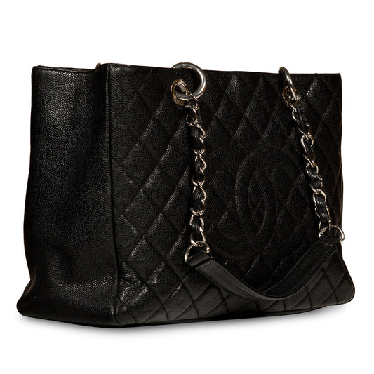 Chanel Timeless Caviar Black Tote Bag Style 29