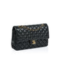 Chanel Classic Flap Lambskin Black Shoulder Bag Style 154
