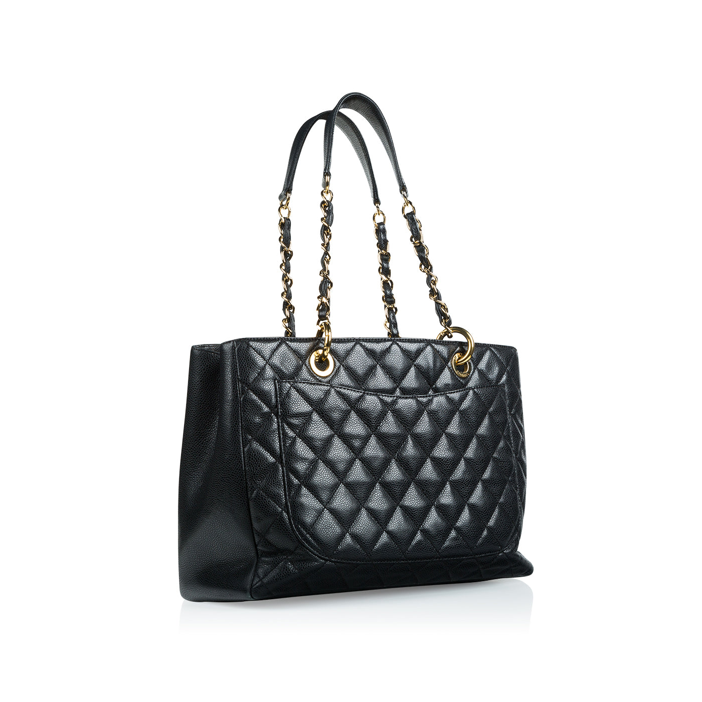 Chanel Shopping Tote Caviar Black Tote Bag Caviar
