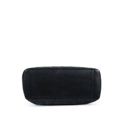 Chanel Shopping Tote Caviar Black Tote Bag Caviar