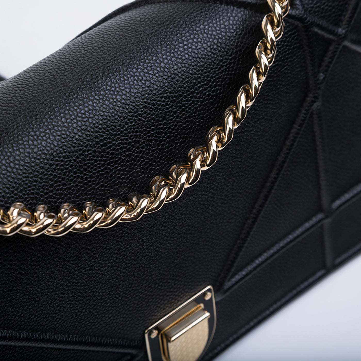 Dior Chain Leather Tote Bag