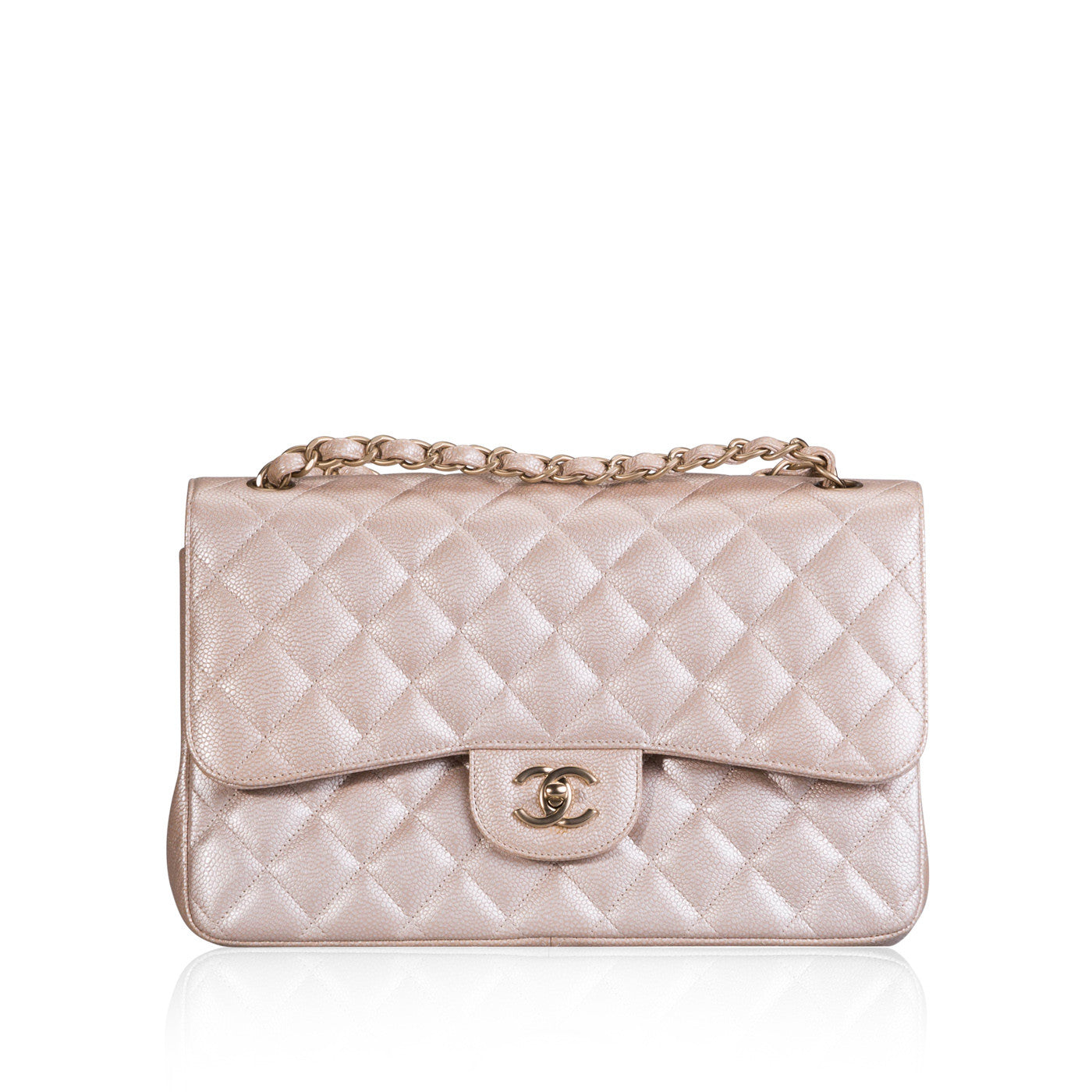Chanel Classic Flap Caviar Gold Shoulder Bag Style 39