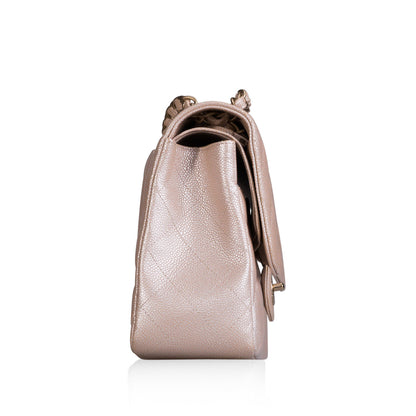 Chanel Classic Flap Caviar Gold Shoulder Bag Style 39