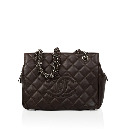 Chanel Timeless Caviar Brown Tote Bag Caviar