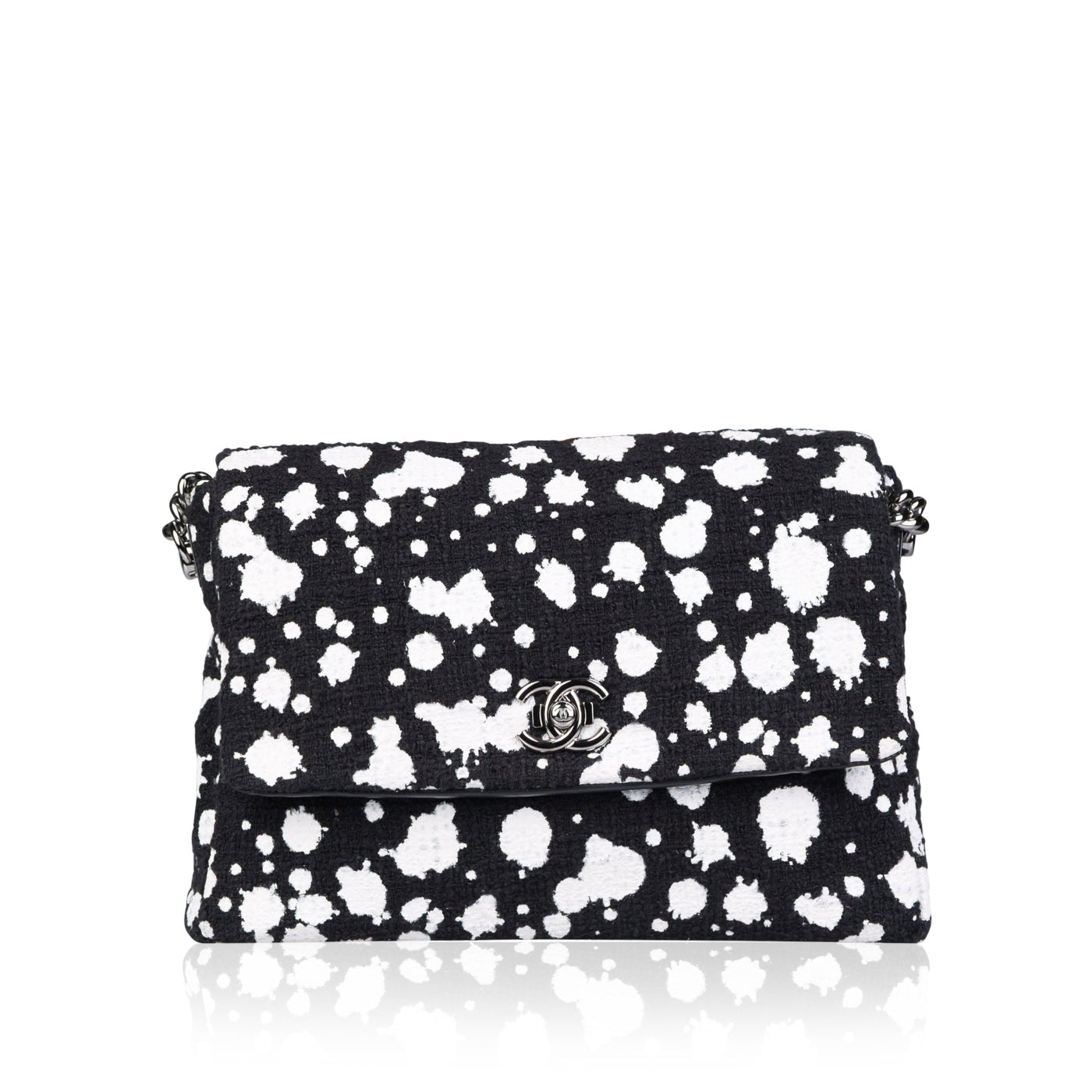 Chanel Boy Tweed Black Shoulder Bag