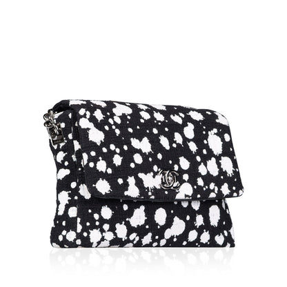 Chanel Boy Tweed Black Shoulder Bag