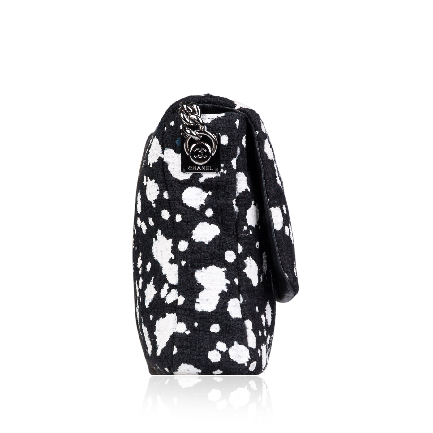 Chanel Boy Tweed Black Shoulder Bag
