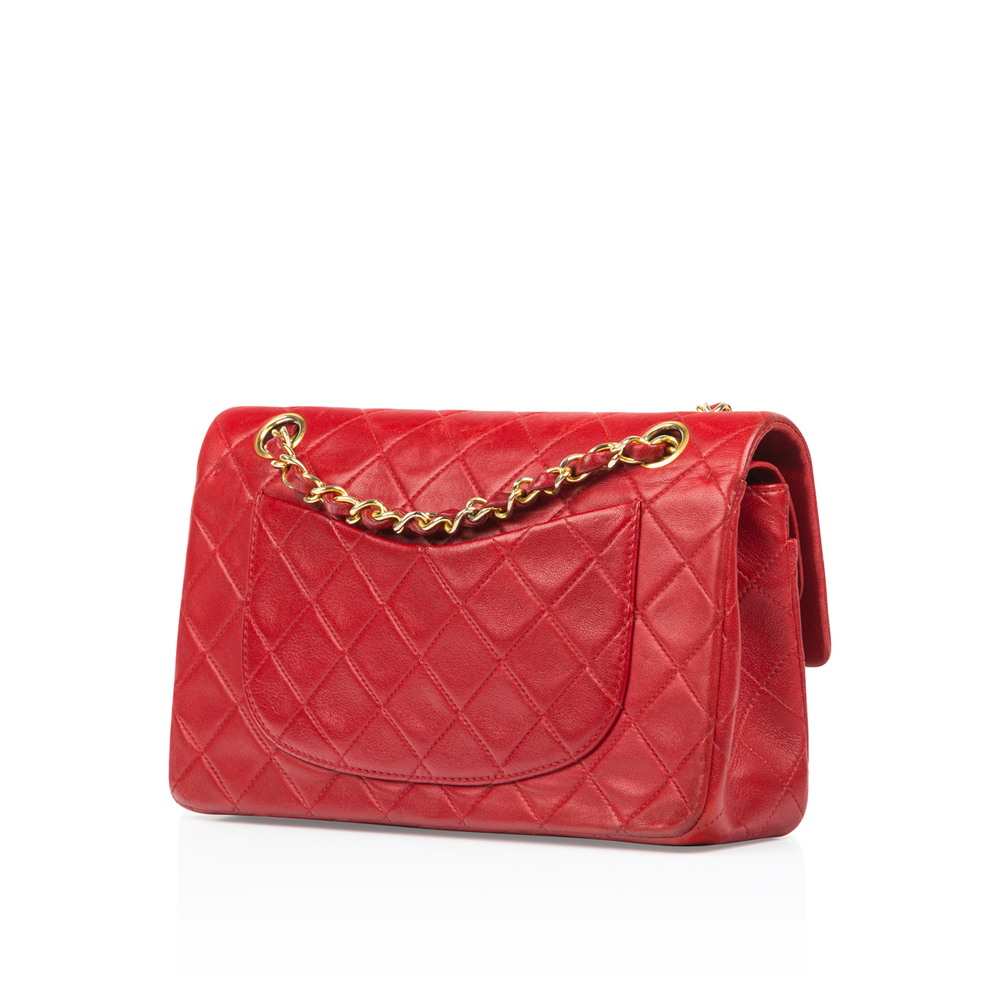 Chanel Classic Flap Lambskin Gold Shoulder Bag Style 107
