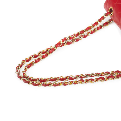 Chanel Classic Flap Lambskin Gold Shoulder Bag Style 107