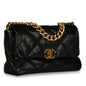 Chanel Chanel 19 Lambskin Black Shoulder Bag Style 23