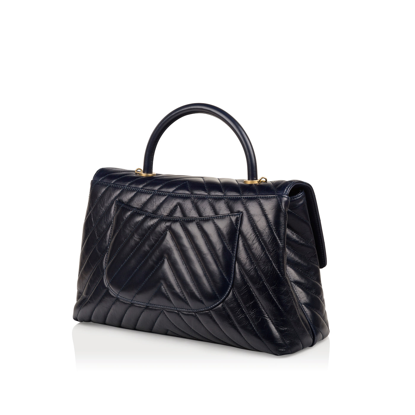 Chanel Coco Handle Calfskin Gold Shoulder Bag Calfskin