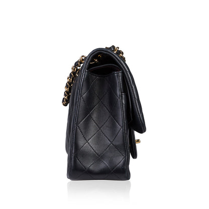 Chanel Classic Flap Lambskin Black Shoulder Bag Style 275