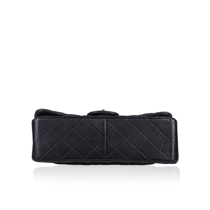 Chanel Classic Flap Lambskin Black Shoulder Bag Style 275