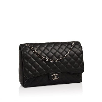 Chanel Classic Flap Caviar Black Shoulder Bag Style 127