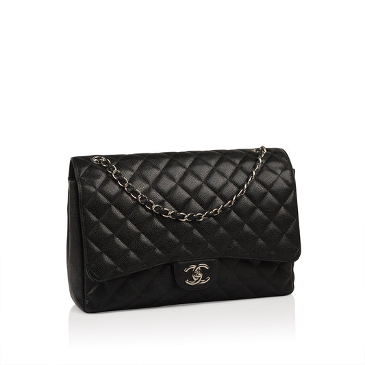 Chanel Classic Flap Caviar Black Shoulder Bag Style 127